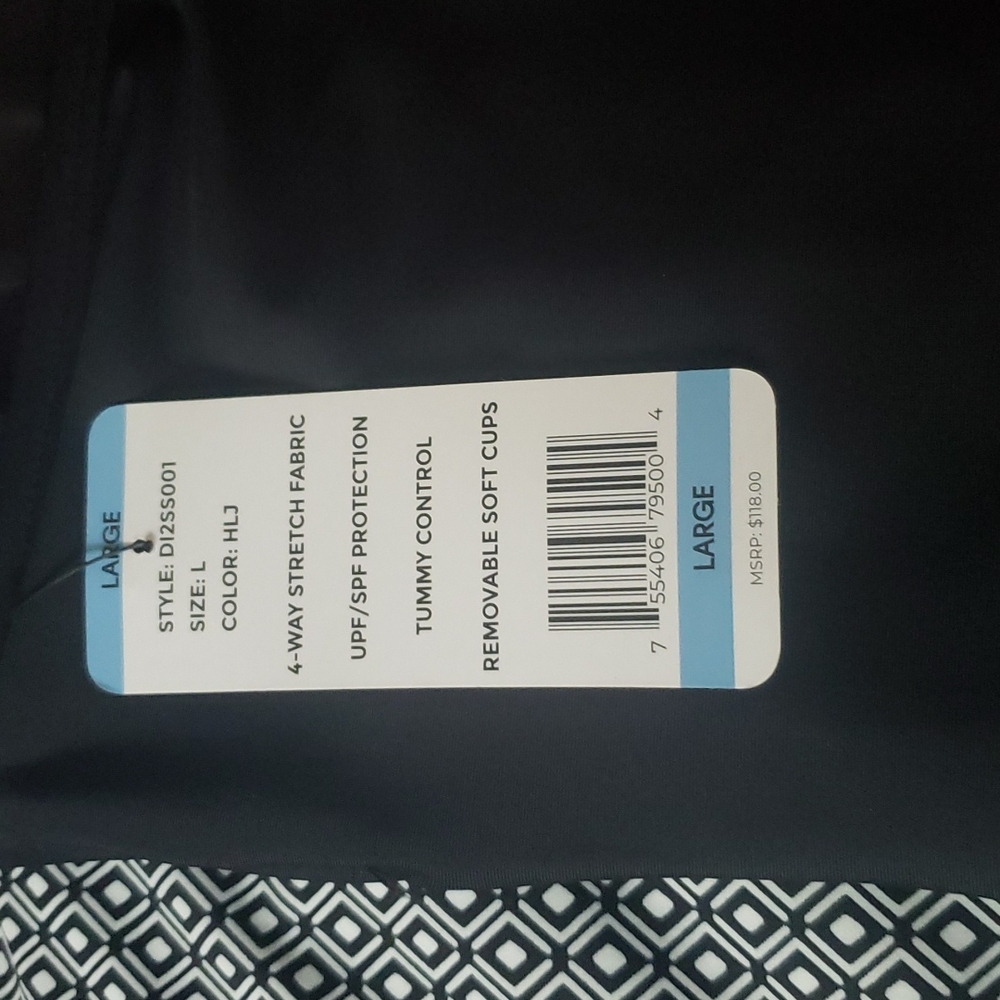 (Ew)DKNY Ladies Halter Shirred Swimsuit - Picture 7 of 7